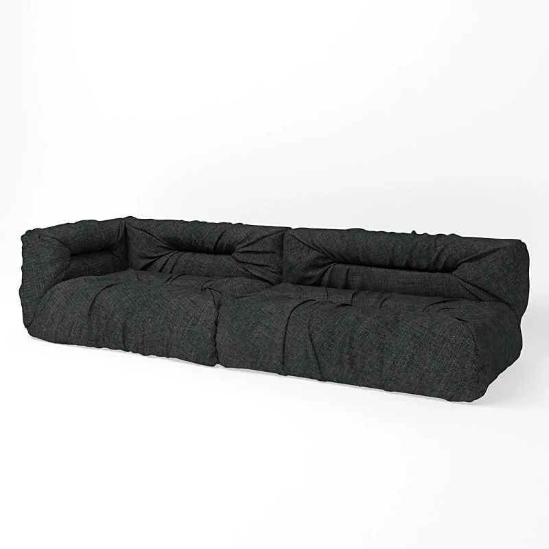 Corner Sofa with Soft Fabric Upholstery