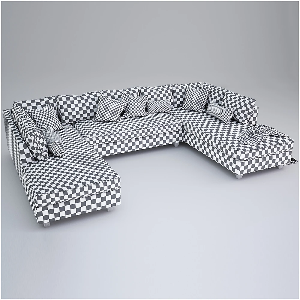 Corner Sofa with Fabric Upholstery (3)
