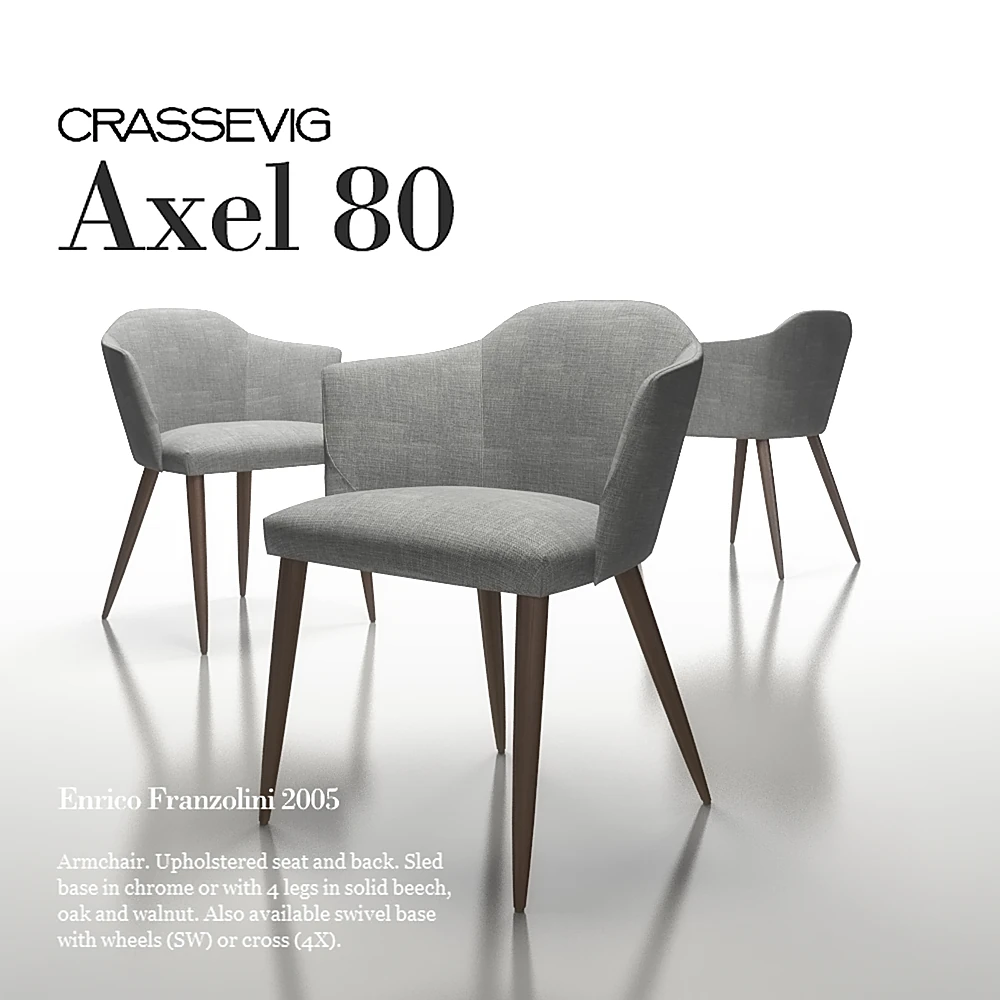 Armchair Axel 80 by Crassevig