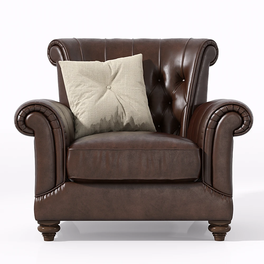 Classic Leather Armchair