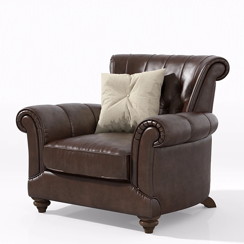 Classic Leather Armchair (2)