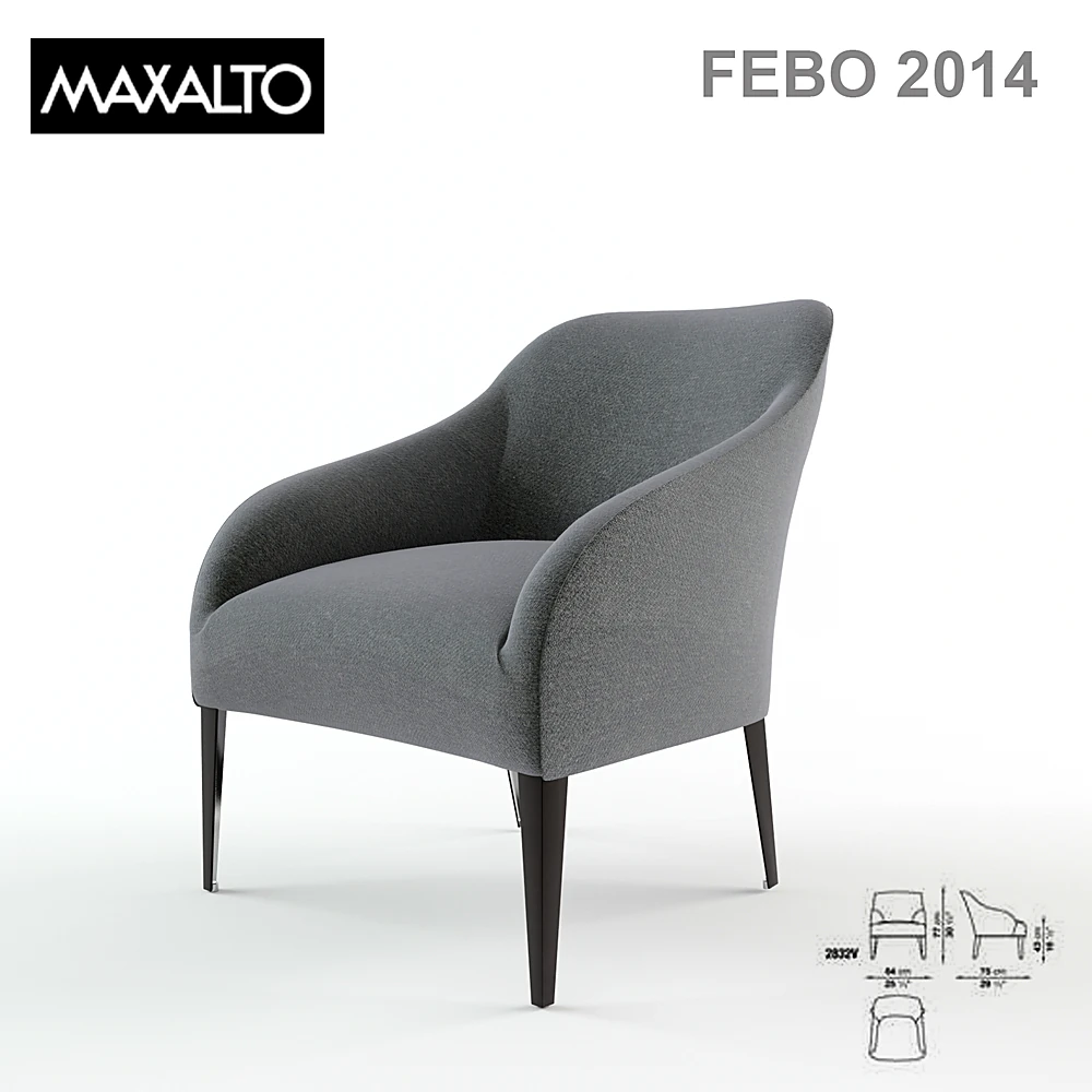 Armchair Febo by Maxalto