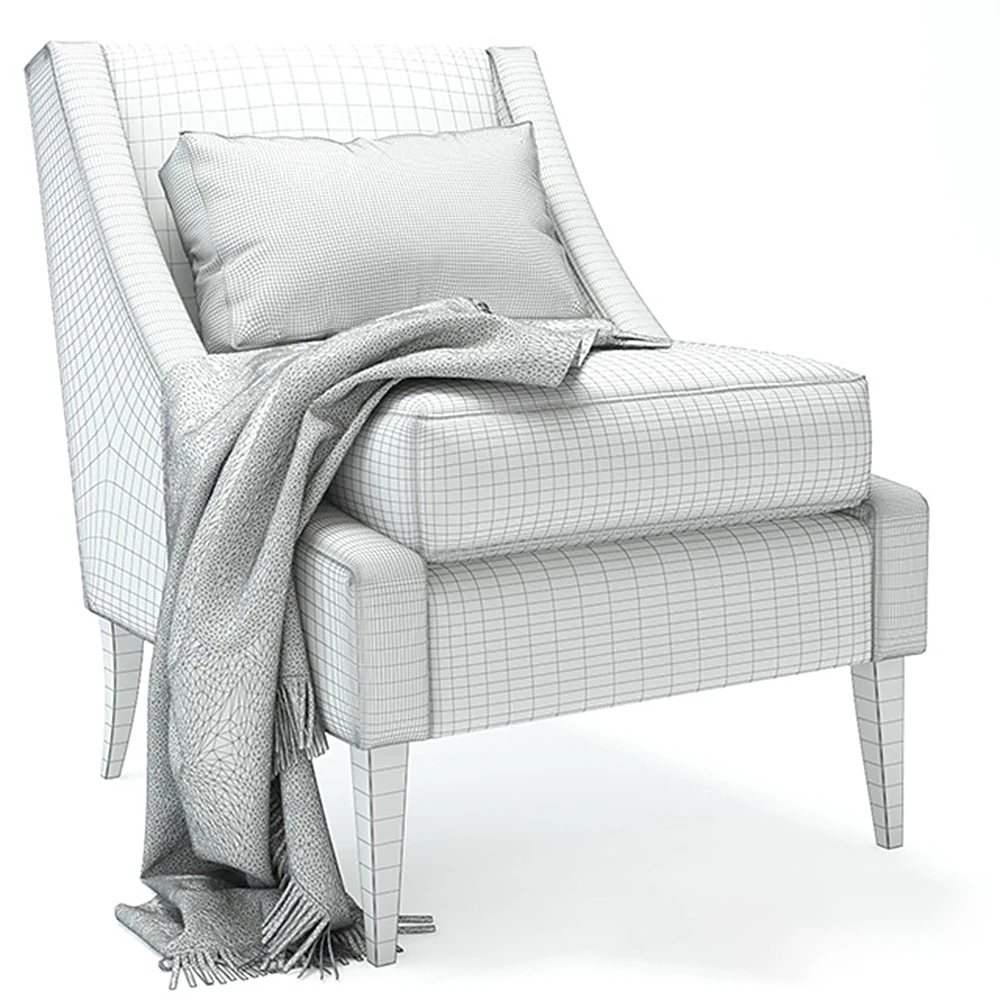 Modern Upholstered Armchair (3)