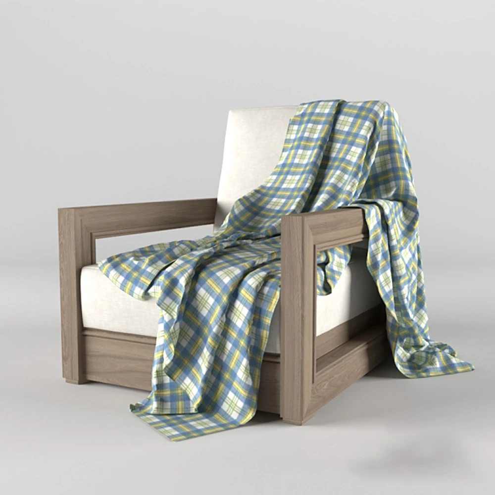 Modern Armchair with Wooden Frame