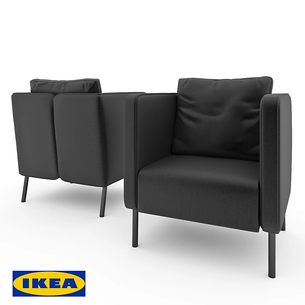 Armchair Leather rectangular by Ikea