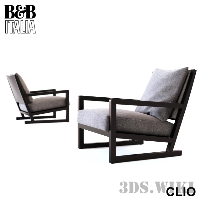 CLIO Armchair By B&B Italia - Download The 3D Model (174) | Zeelproject.com