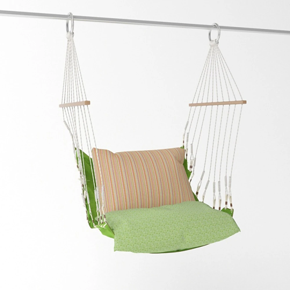 Hammock Chair with Soft Fabric Cushions