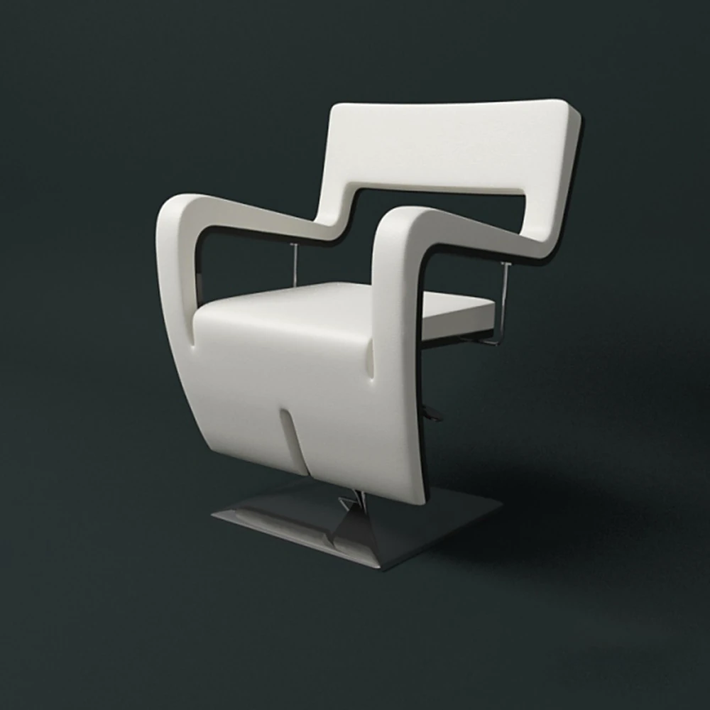 Modern Hairdressing Chair with Curved Design