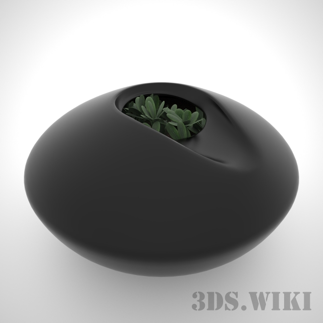 Горшок с растением - Скачать 3D-модель (527) | zeelproject.com
