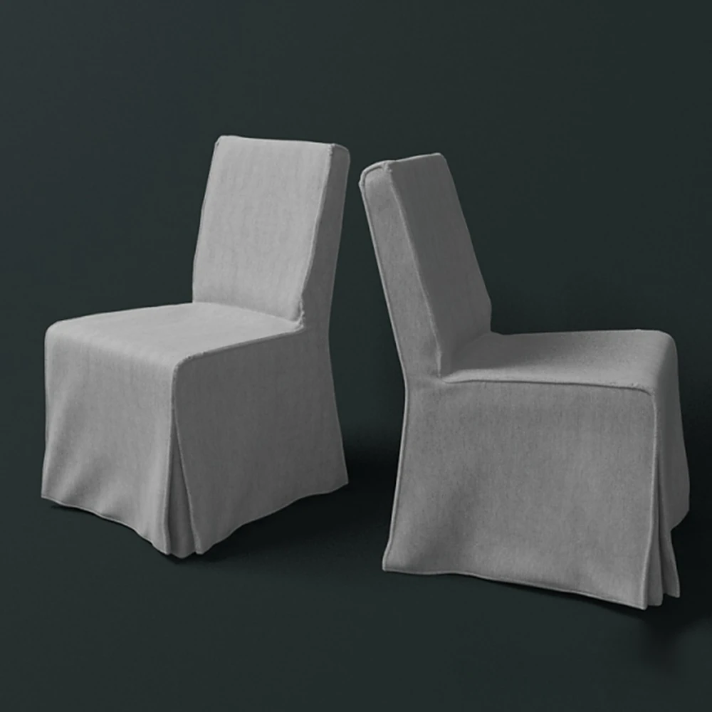 Modern Dining Chair with Fabric Slipcover