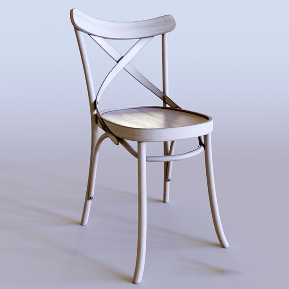 Provence Style Wood Cross-Back Chair