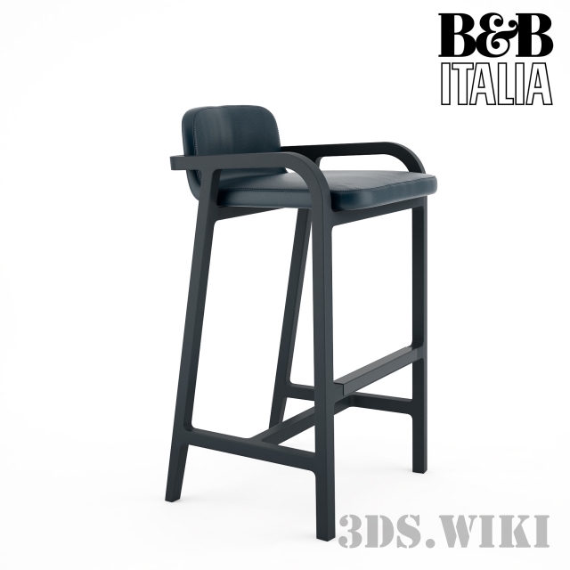 Bar Chair FULGENS - B&B - Download The 3D Model (1120) | Zeelproject.com