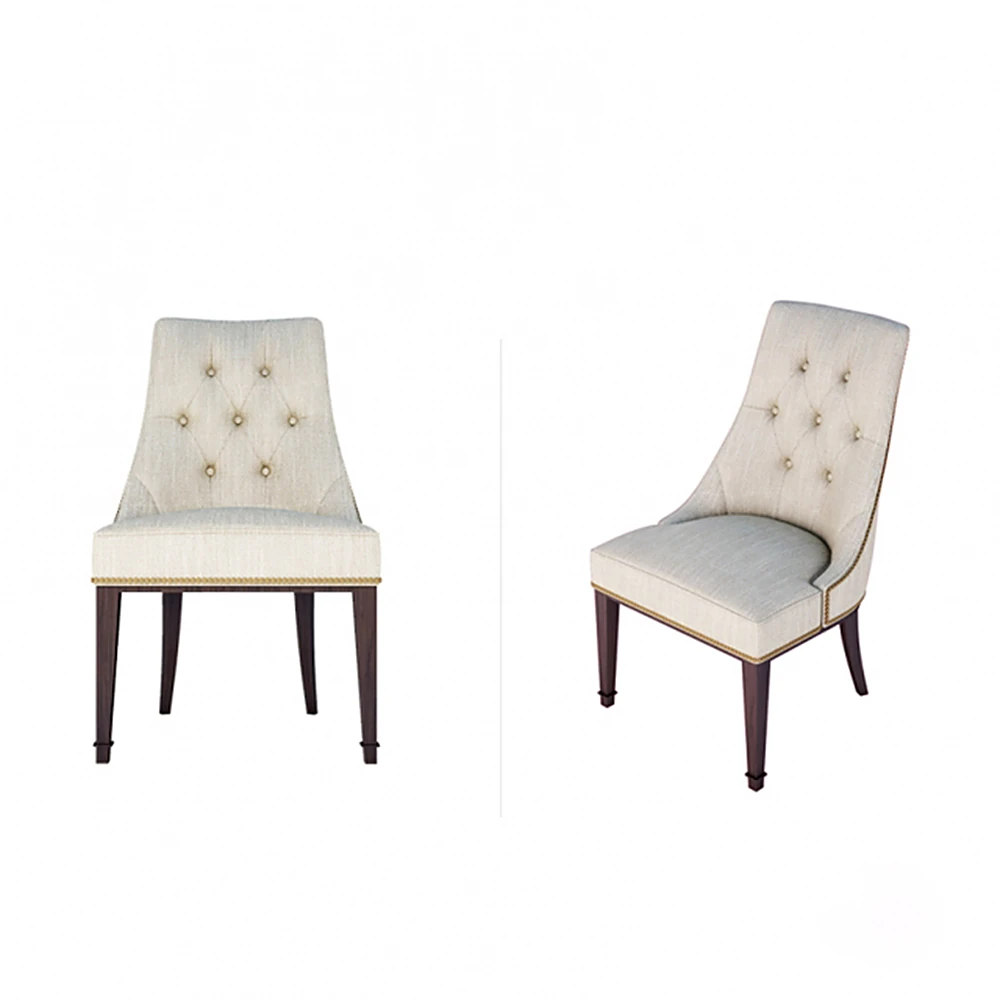 Upholstered Dining Chair with Tufted Back