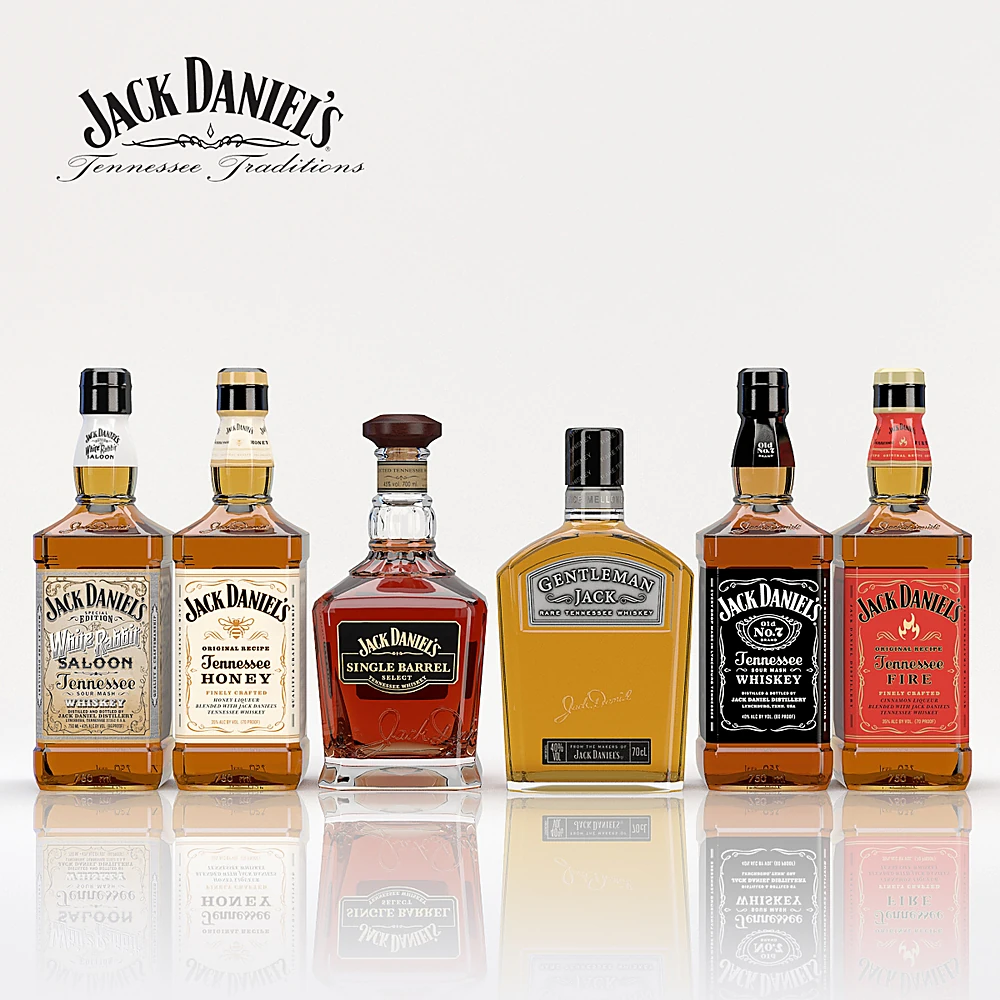 Whiskey Bottles Collection by Jack Daniels