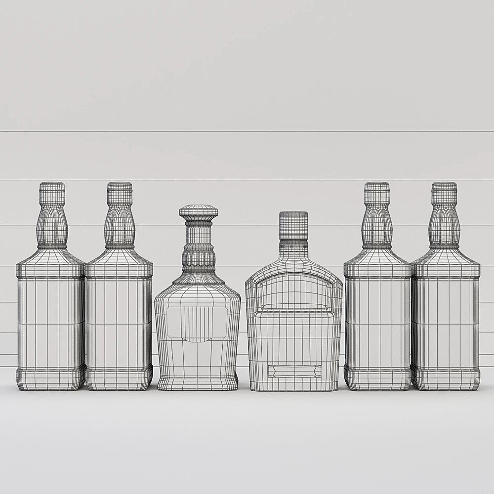 Whiskey Bottles Collection by Jack Daniels (3)