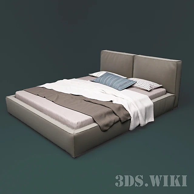 Double Bed Slim-one by Flexteam