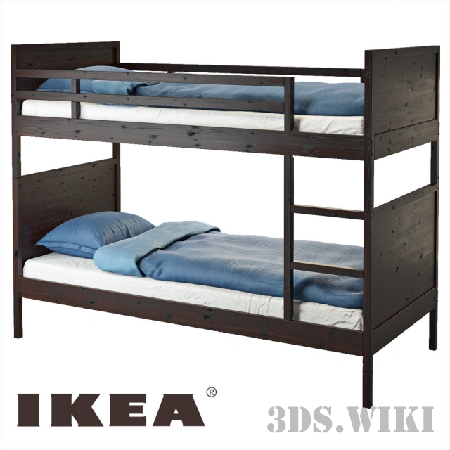 Bunk Bed Ikea Norddal 3d, Norddal Bunk Bed Frame