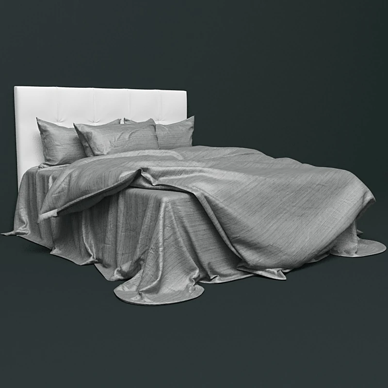 Classic Bed with Wild Silk Bedding