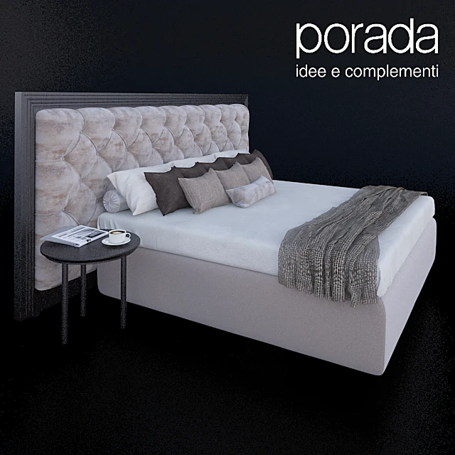 Bed Enya capitone by Porada (2)