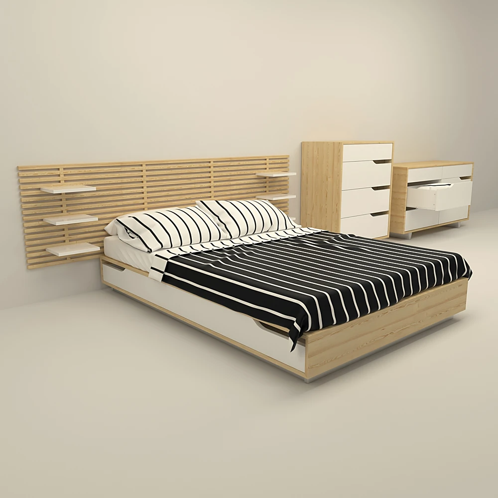Bed with storage Mandal by IKEA