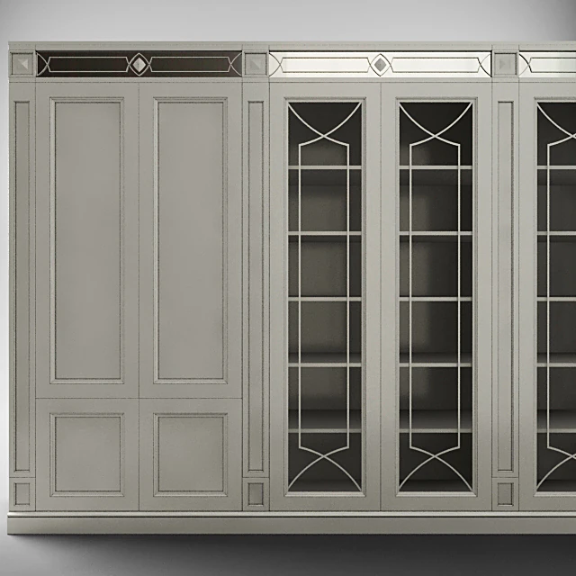 Classic Wood and Glass Cabinet