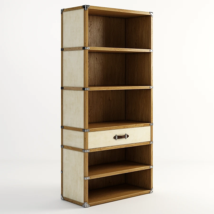 Bookcase Wardrobe Vellum Trunk MN2110 by Restoration Hardware