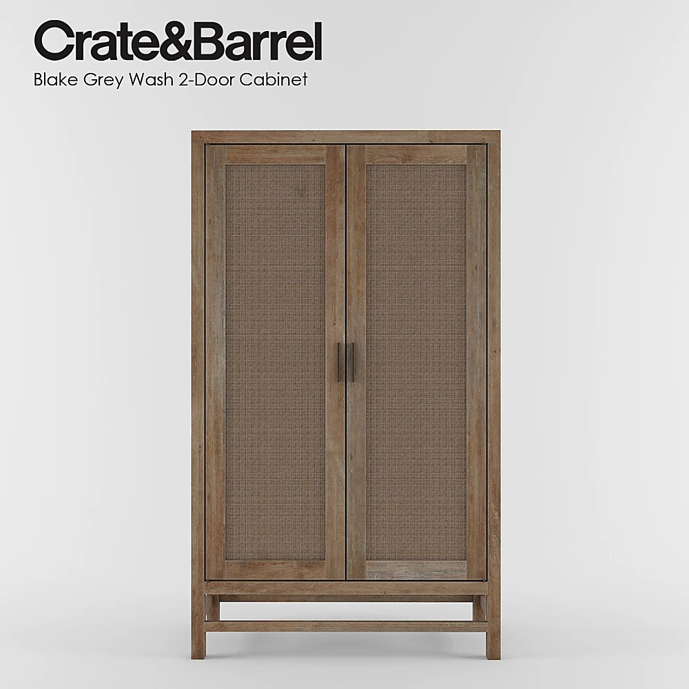 Cabinet Blake Grey Wash 2-Door by Crate&Barrel (2)