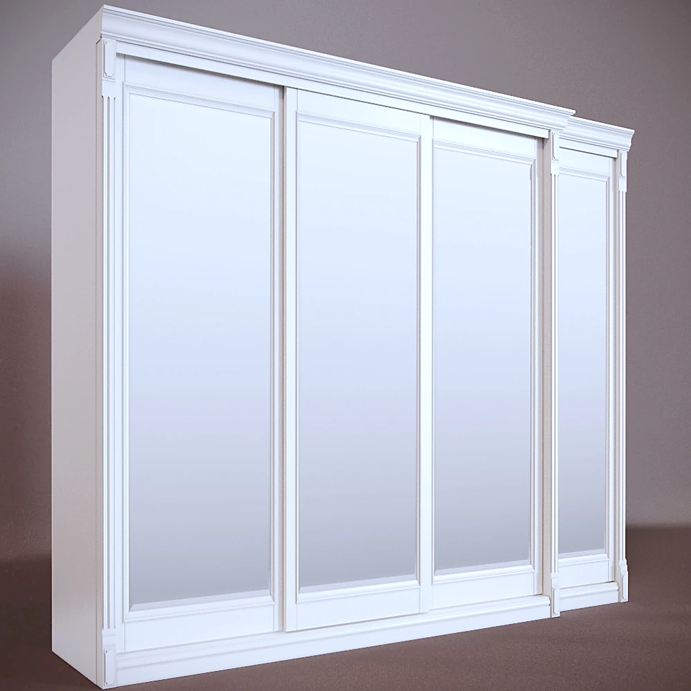 Wardrobe with Mirrored Sliding Doors