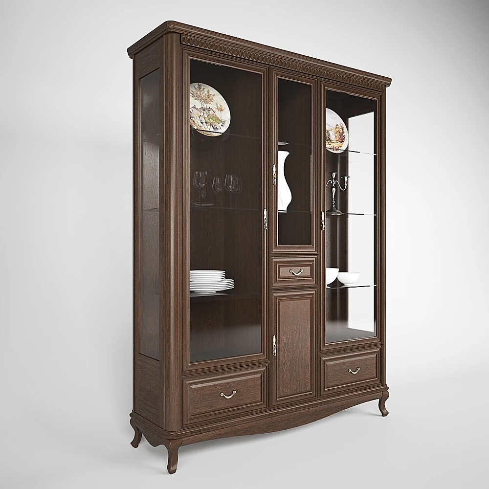 Classic Wooden Display Cabinet