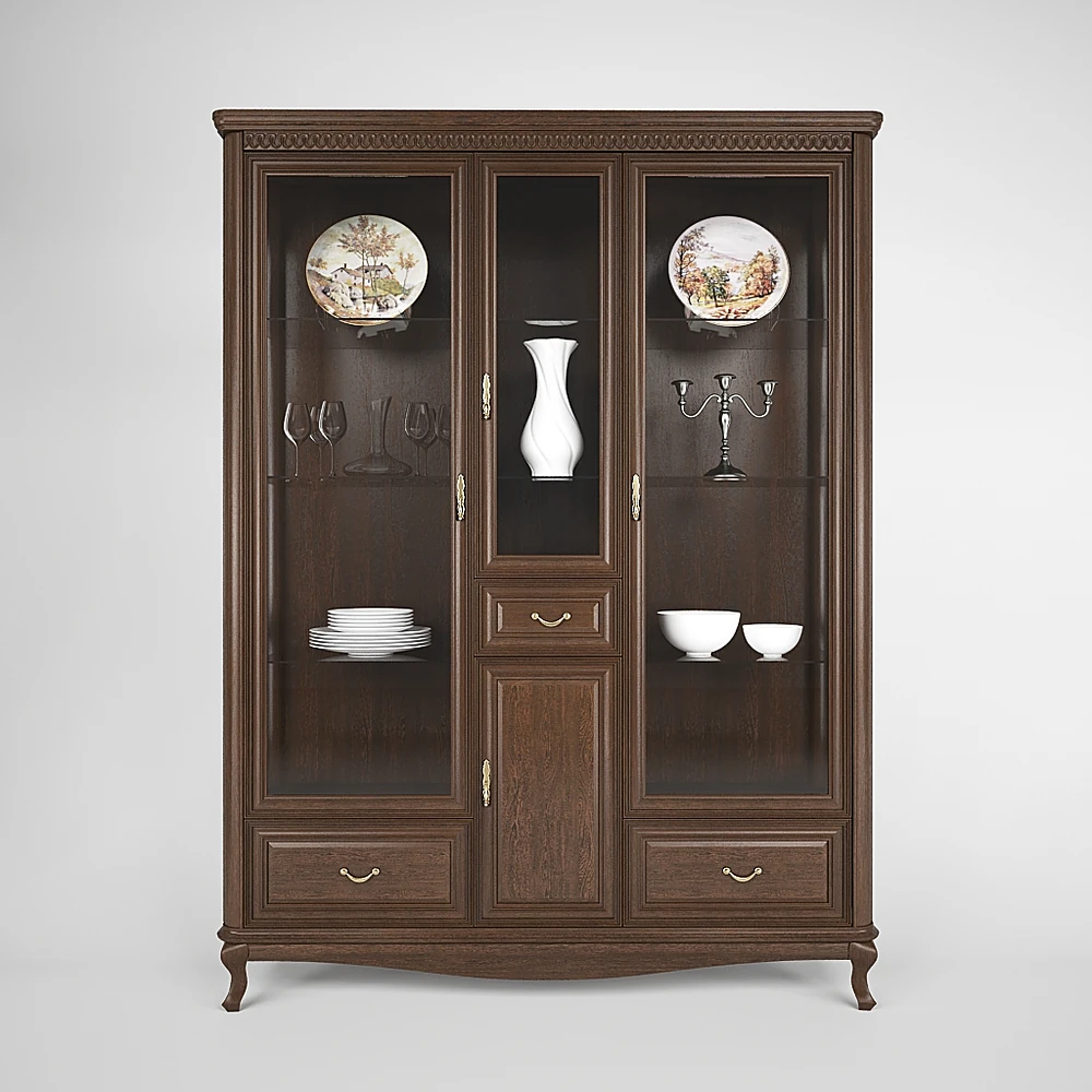 Classic Wooden Display Cabinet (2)