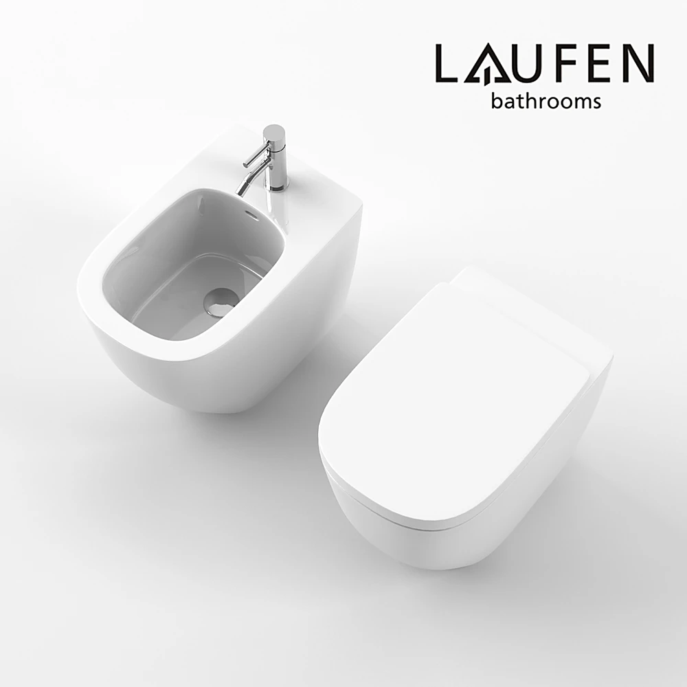 Toilet and Bidet Set Palomba Floorstanding by Laufen (2)
