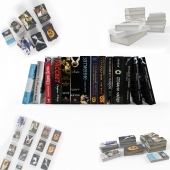 Collection Of Books 188 Pieces - Download 3d Model 