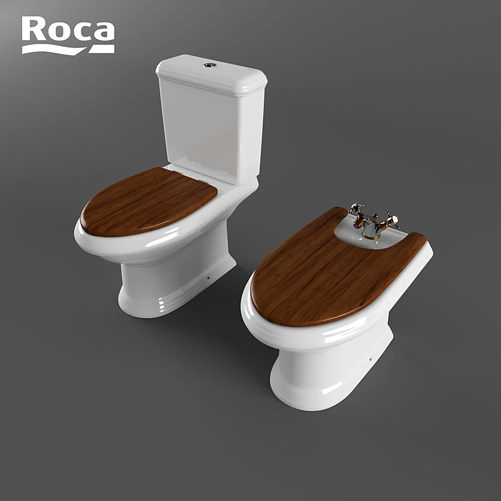 Toilet and Bidet Set America by Roca