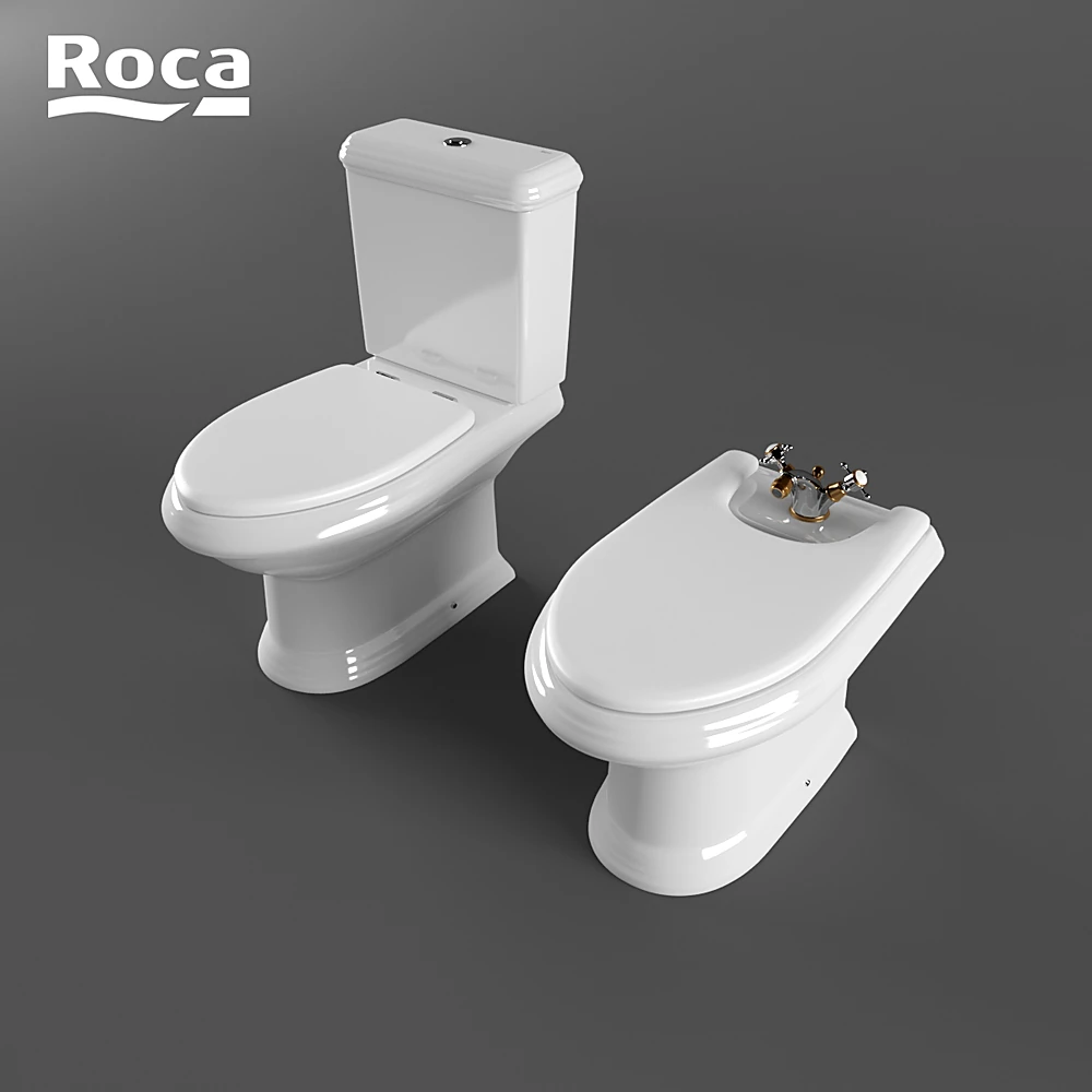 Toilet and Bidet Set America by Roca (2)