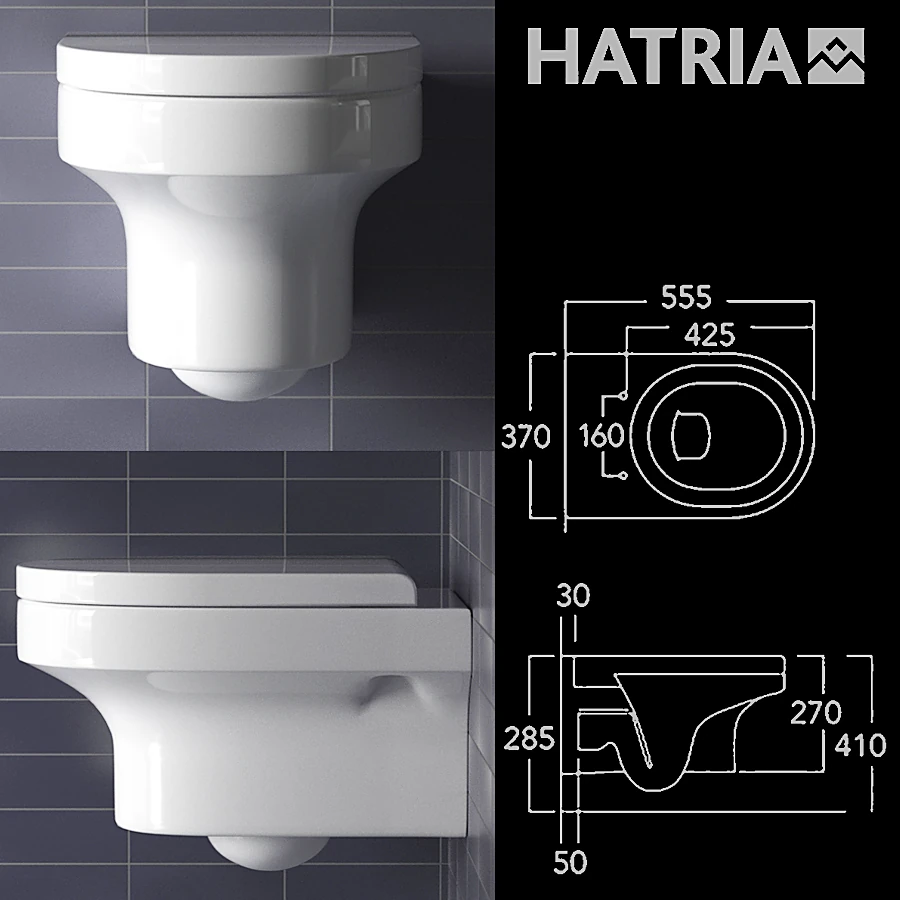 Wall-hung toilet Daytime by Hatria (2)