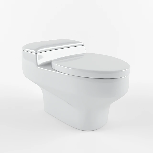 One-piece Toilet with Modern Ceramic Design