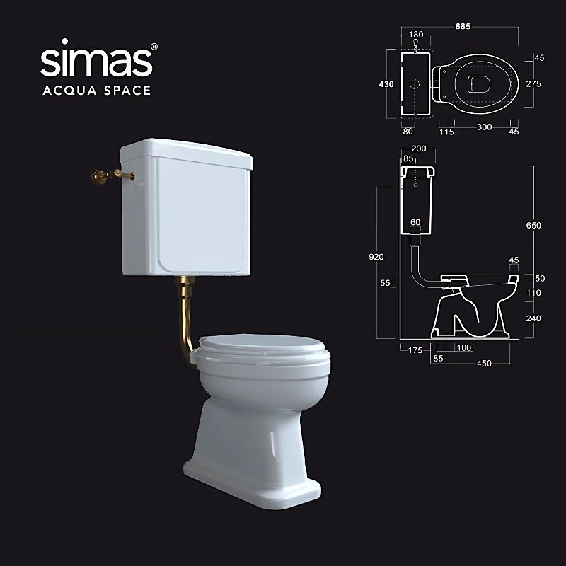 Toilet Londra LO 901 + LO 912 by Simas