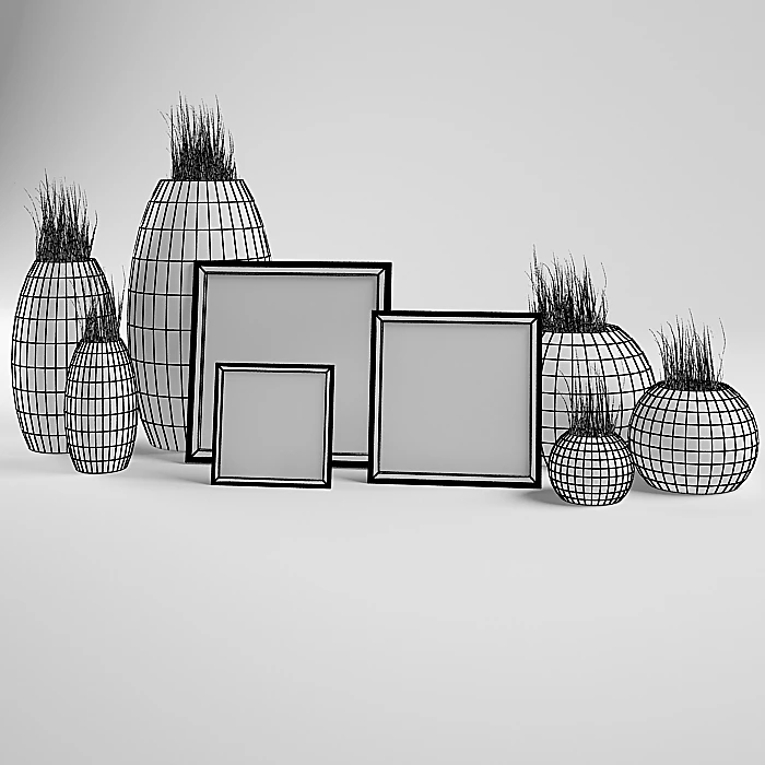 Plants / Vases / Decorative set 2