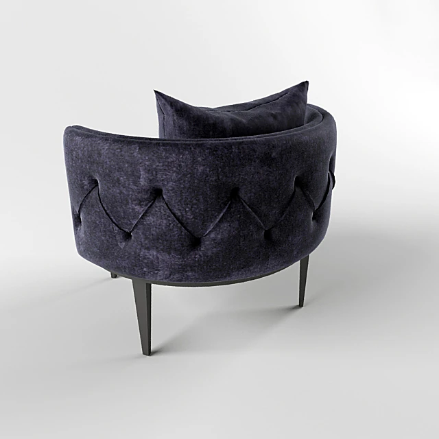Modern Dark Fabric Armchair (2)