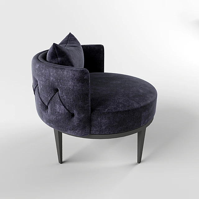 Modern Dark Fabric Armchair (3)