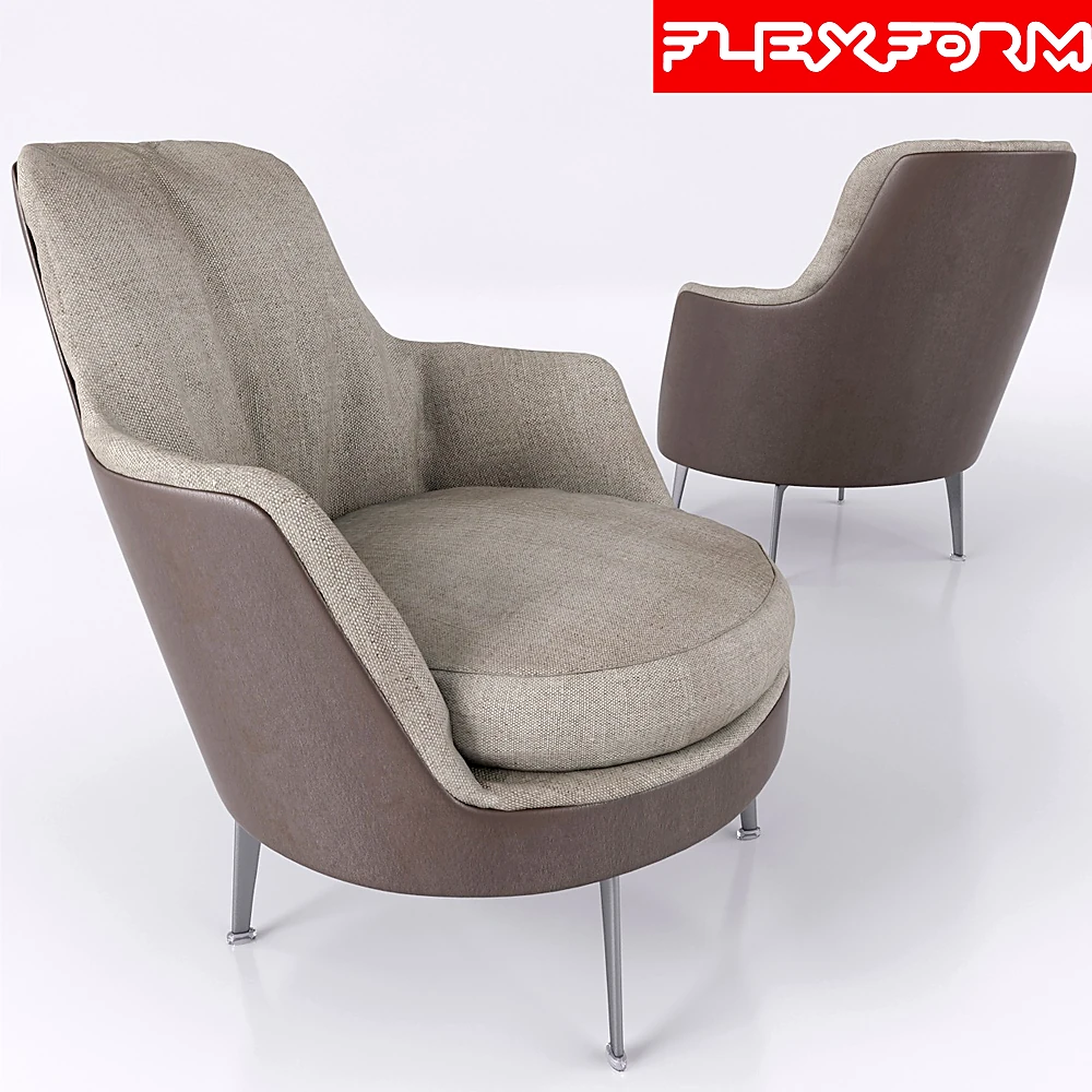Armchair Guscio by Flexform