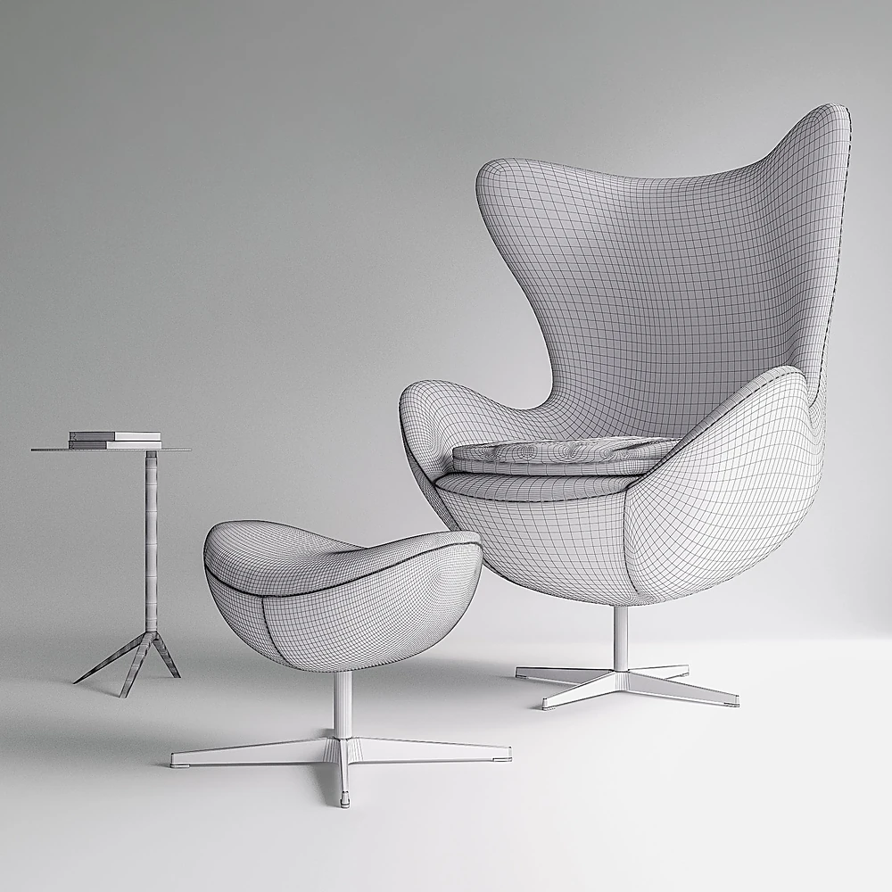 Armchair Egg Chair by Fritz Hansen (2)