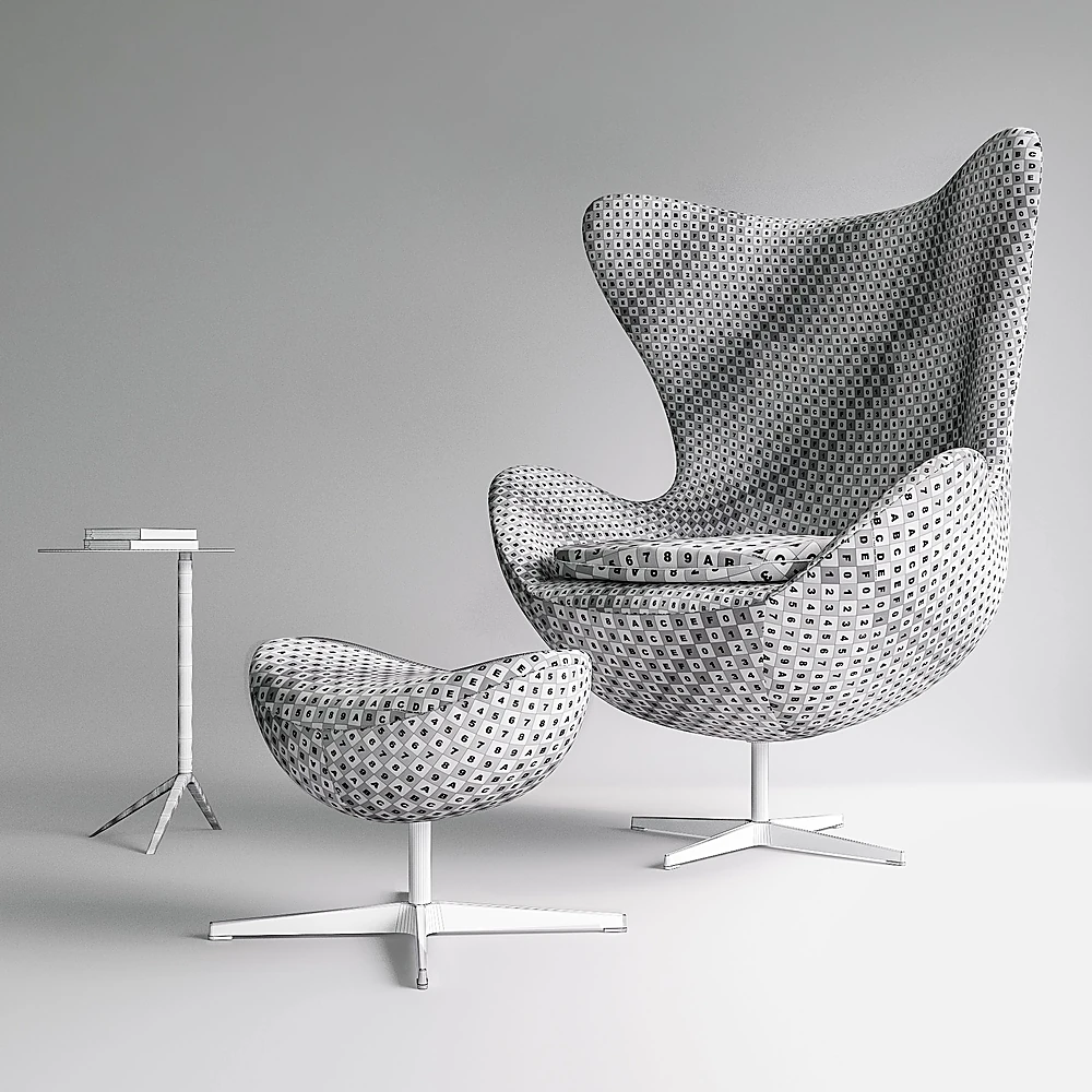 Armchair Egg Chair by Fritz Hansen (3)