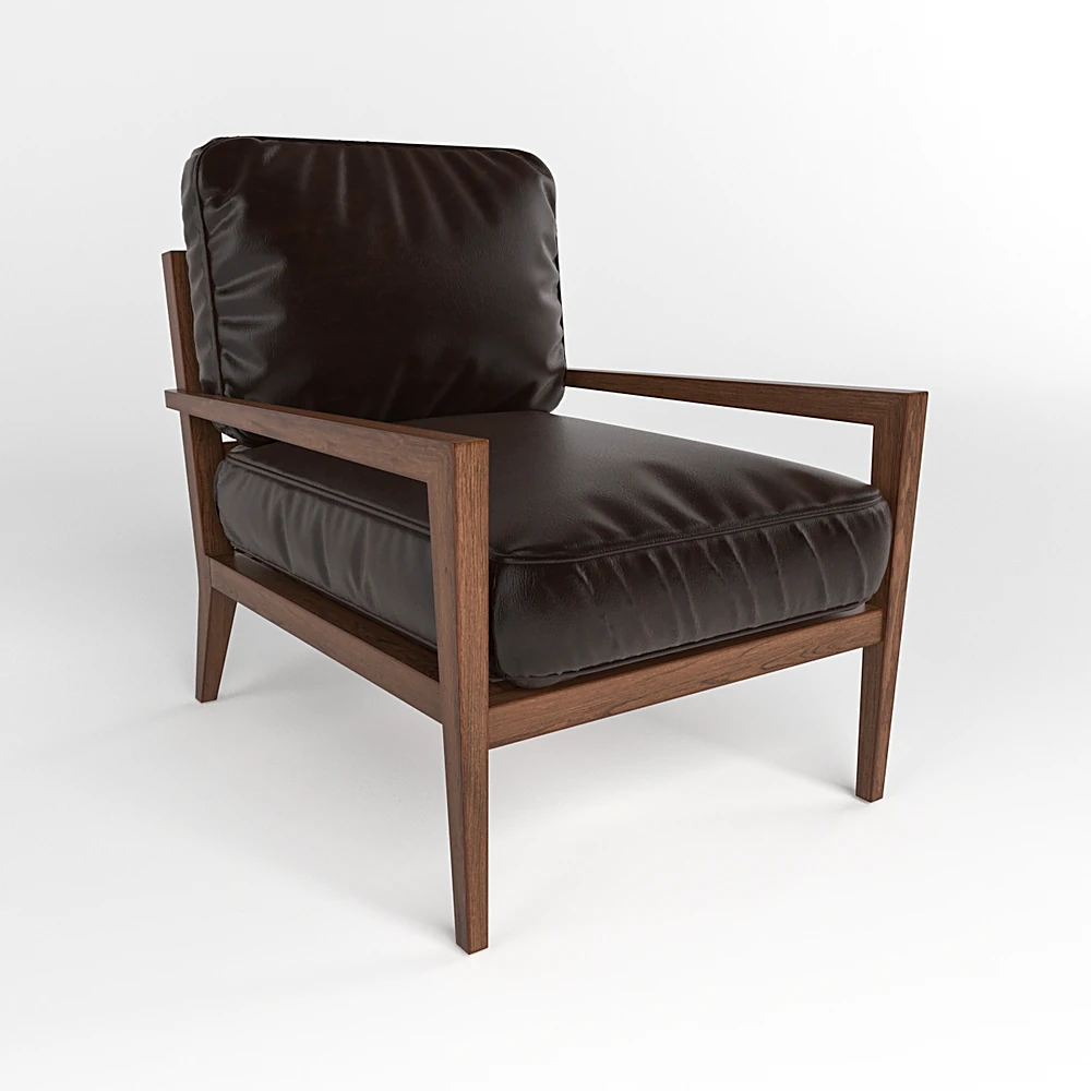 Modern Classic Leather Armchair