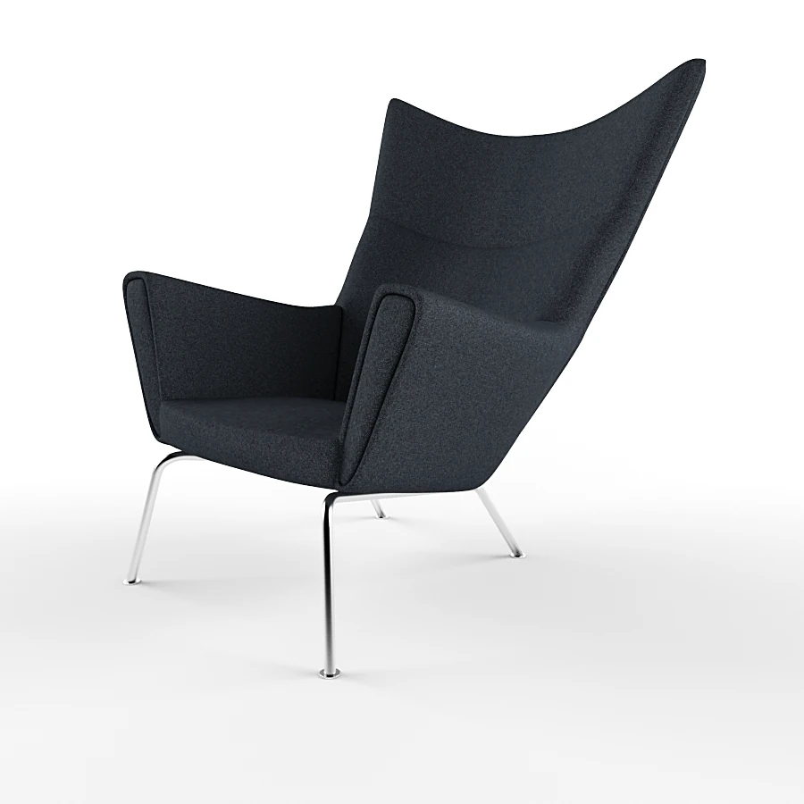 Modern Armchair with Metal Legs
