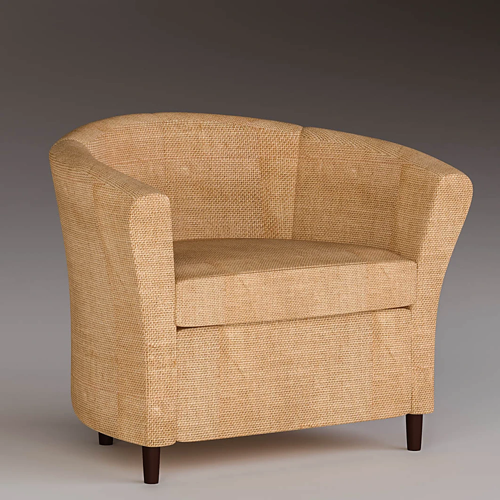 Armchair with Ethnic Style Fabric