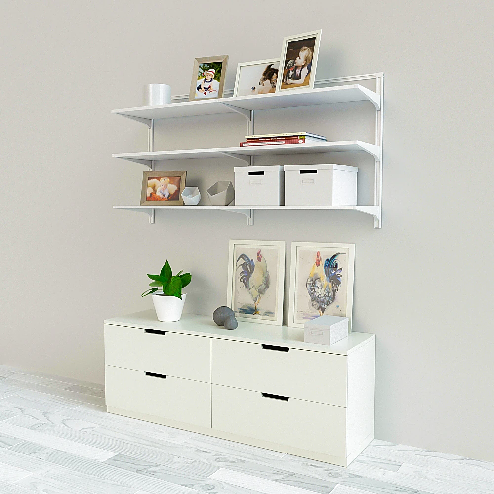 Decorative Set for Cabinet and Shelves (2)
