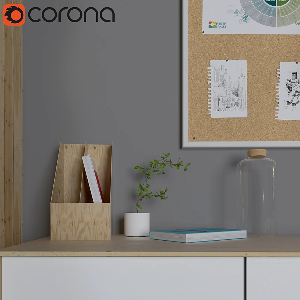 Modern Wardrobe and Chest of Drawers Set (2)