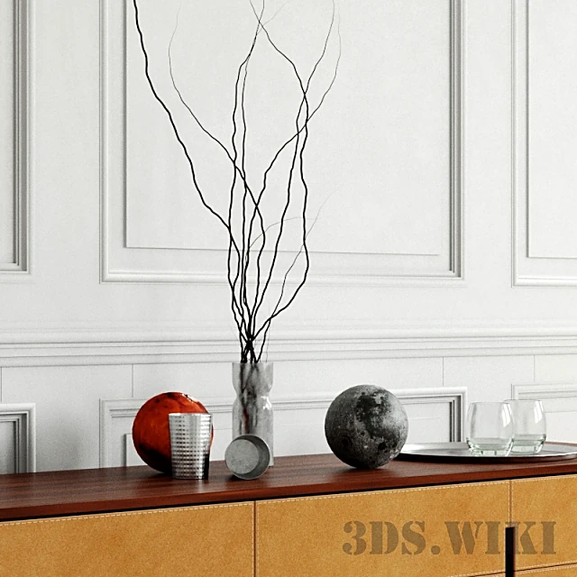 Modern Wooden Sideboard with Four Doors (2)