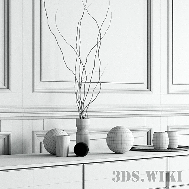 Modern Wooden Sideboard with Four Doors (3)